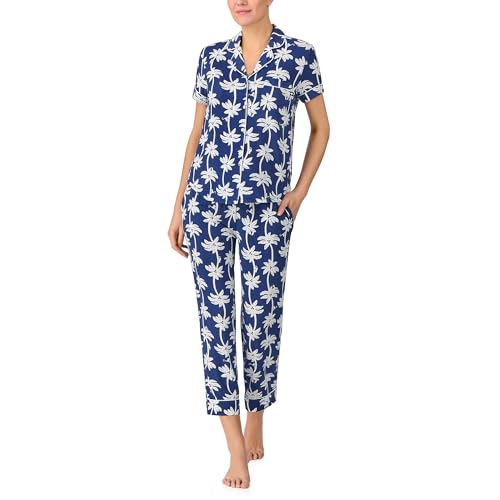 Image of kate spade new york Short Sleeve Cropped Pant PJ Set
