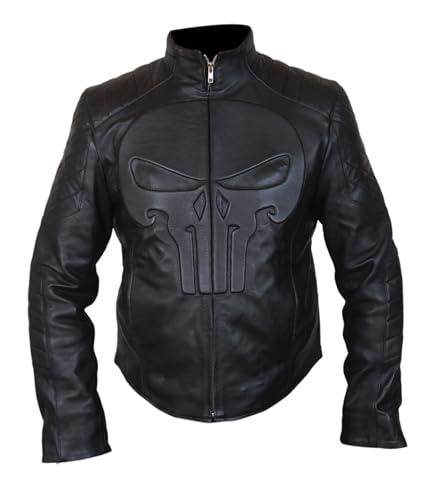 Flesh & Hide F&H Kid's Superhero Genuine Leather Skull Jacket