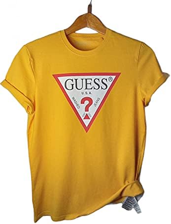T-shirt Guess for men color yellow: Buy 