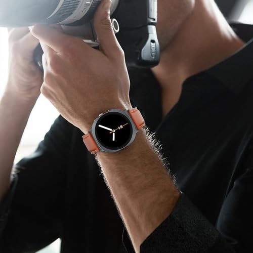 Image of Tasikar Leather Bands Compatible with Samsung Galaxy Watch Ultra 47mm (2025 /2024), Genuine Leather Strap Compatible with Samsung Galaxy Watch 8 40mm 44mm /8 Classic 46mm