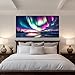 SERIMINO Aurora Sky Large Wall Art, Fantasy Nightscape Canvas Art Prints, Lakeside Northern Lights Landscape Paintings, Nature Aesthetic Pictures Wall Decor Living Room Bedroom Home Office 29