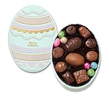 See’s Candies Bunny’s Secret Stash Tin – Easter Chocolate Assortment with Milk & Dark Chocolates, Festive Keepsake Tin, 8.9 oz