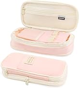 Lishang Federmäppchen mit Großem Fassungsvermögen Federtasche Mäppchen Große Kapazität Schlampper...