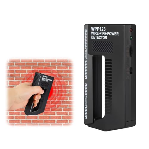YELKOEYN Wire Pipe Detector - Wpp123 Metal Wire Detector with Alarm, Wall Scanner for Wires and Pipes, Electric Cable Detector High Sensitivity, Cable Stud Pipe Detector for Walls Floors Ceilings