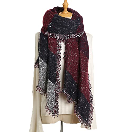 Écharpe en cachemire épais anti-froid grand pashmina doux pour femmes