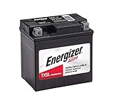 Energizer TX5L AGM Motorcycle and ATV 12V Battery, 70 Cold Cranking Amps and 4 Ahr, Replaces: YTX5L-BS and others, Black
