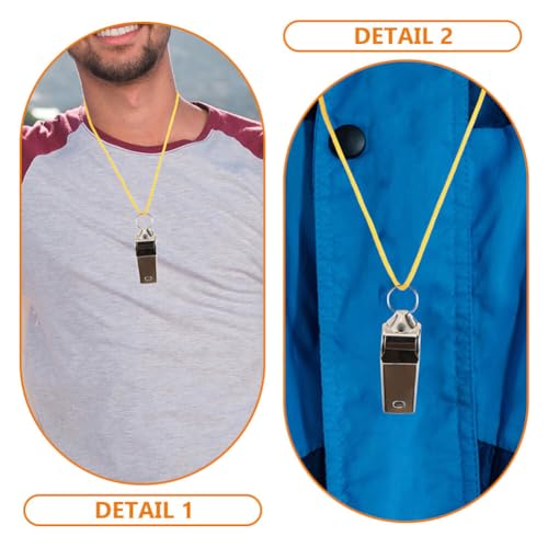 24 silbatos multipropósito con cordón para actividades al aire libre miniatura 6
