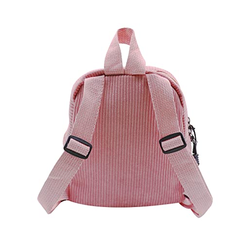 Image of Women Mini Corduroy Backpack Cute Shoulder Bag Purse Ladies Casual Satchel