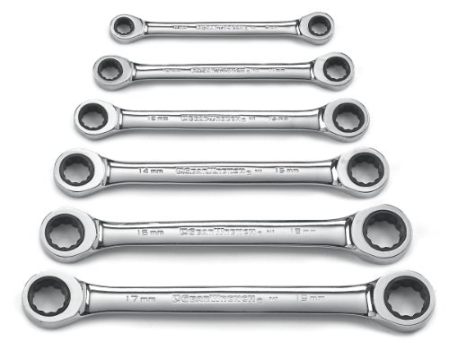 GEARWRENCH 6 Pc. 12 Pt. Double Box Ratcheting Wrench Set, Metric - 9260