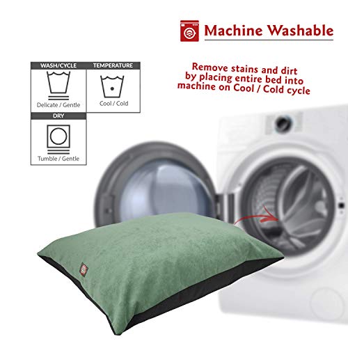Image of Majestic Pet Rectangle Medium Dog Bed Washable - Non Slip Comfy Pet Bed - Dog Crate Bed Super Value Pillow Dog Bed - Dog Kennel Bed for Sleeping - Dog Bed Medium Breed 35 x 28 Inch - Villa Azure