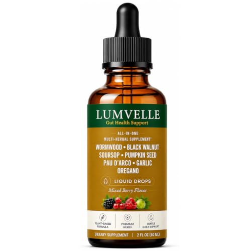 LUMVELLE Wild Harvested Wormwood Drops, Gut Health Support, 2 fl oz