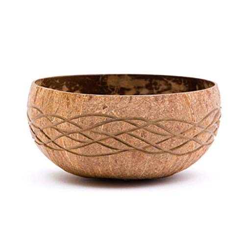 cocovibes Bol en noix de coco HAWAII / bol à céréales Ø env. 14 cm / bol à smoothie env. 750 ml / bol en bois durable Cover