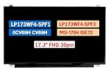 BTSELSS 17.3' Display Panel LP173WF4-SPF1 LP173WF4-SPF3 for Dell 0CV69H CV69H for MSI GE72 6QF Apache Pro MS-1794 LCD Non-Touch Screen Replacement