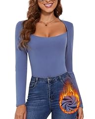 Square Neck-haze Blue