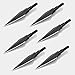 LiuMing 6pcs Archery Screw-In Broadheads 150 grain Traditional Hunting Arrow Head for Compound Bow