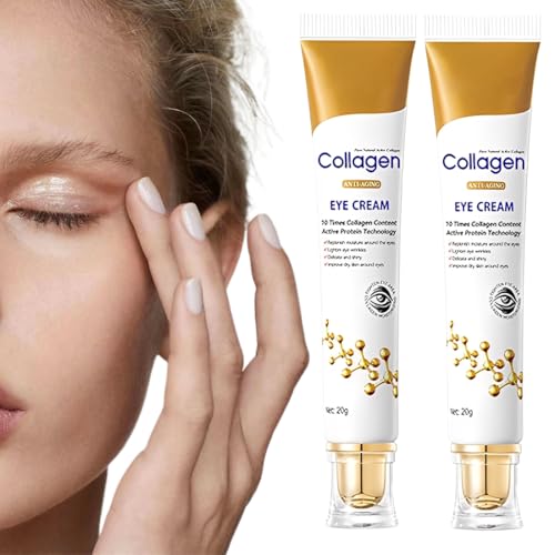 VYIBPDY 2 Pezzi Crema per gli Occhi Antirughe, Crema Contorno Occhi, Rassoda il Contorno Occhi, Idratante e Lenitiva, Illuminante e Riparatrice, Una Pelle Sotto Gli Occhi Più Liscia E Luminosa 20g