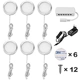 💡 Tamaño: 6 * 0.8 cm, DC12V, 2.5 W por lámpara (15 W en total), cada una de las luces está con 2 metros de cable.