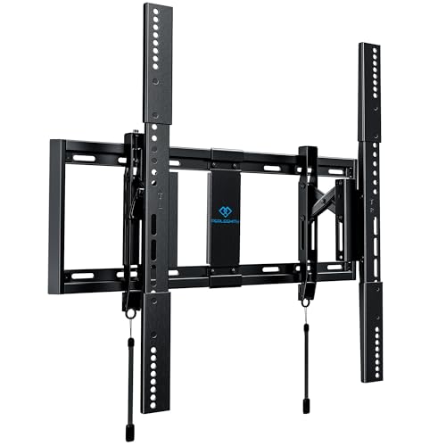 PERLESMITH UL Listed Advanced Tilting TV Wall Mount Bracket for 42-100 inch Large TVs up to 160 lbs, Ultra Slim Low Profile Tilt TV Mount Fits 16/24 inch Studs, Max VESA 600x600mm