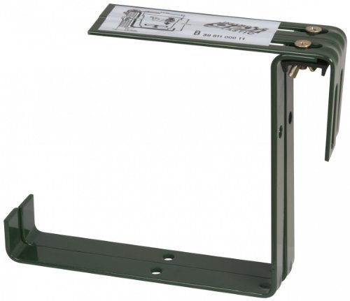 Halter für Standard Balkonkasten Blumenkastenhalter, Farbe:dunkelgrün