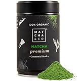 Matcha & CO Té Matcha en Polvo Premium 100% Ecológico, Orgánico y Natural 80g – Té Verde en Polvo Ceremonial de Japón