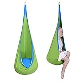 ★Inkl. Kissen aus PVC★ Der Hängesitz kommt mit einem weichen Kissen aus PVC, das einen hervorragenden Sitzkomfort bietet. Der Hängesessel erlaubt Ihrem Kind entspannende Moment in ihrer „Höhle“ zu verbringen. Das Kissen ist abnehmbar, und kann bei Bedarf leicht gereinigt werden.