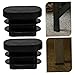 ABOOFAN 40pcs Chair Leg Covers Oval End Caps for Furniture Legs Protect Floor Silent and Easy to Install No Tools