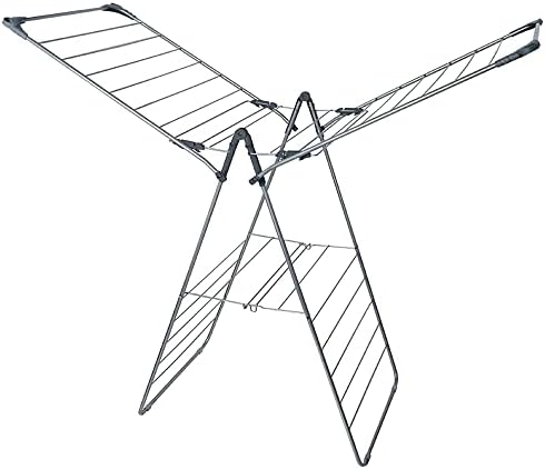 Pluto Packaging Extra Large Indoor Foldable Rack 13.5m X-Wing Airer Home Clothes Laundry Dryer