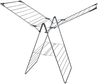 Pluto Packaging Extra Large Indoor Foldable Rack 13.5m X-Wing Airer Home Clothes Laundry Dryer