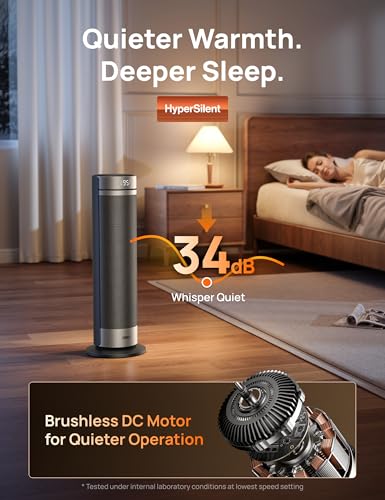 Image of DREO Space Heater for Large Room, 24'' Electric Heaters for Indoor Use ECO