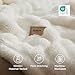 Bedsure 3D Fleece Bubble Blanket for Couch - GentleSoft White Throw Blanket for Sofa Bed Room Decor - Luxury Soft Cozy Valentines Blanket Gifts for Women, Lightweight, All Seasons, Off White, 50