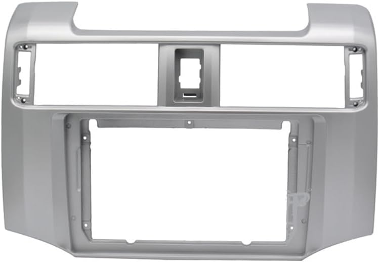 Fits for Toyota 4 Runner 2010-2019 Silver Car Radio Stereo Fascia Frame Double DIN 9 inch Dash Installation Mounting Kit