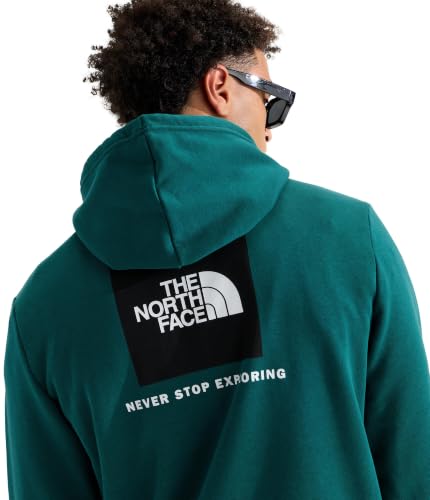 Image of THE NORTH FACE Men's Evolution Box NSE Hoodie | Sweatshirt With 2 Piece Hood, Adjustable Drawcord, Kangaroo Hand Pocket
