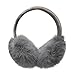 ZLYC Women Genuine Rabbit Fur Velvet Knit Adjustable Band Earmuffs Earwarmer