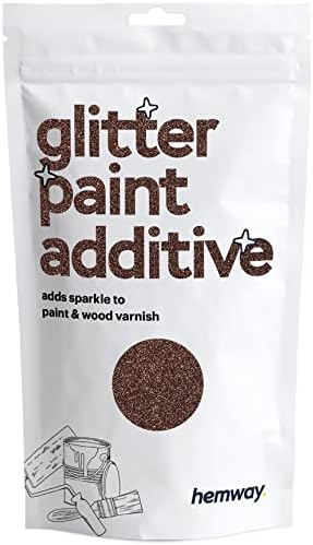 Hemway Pink Holographic Glitter Paint Additive 100g / 3.5oz for Acrylic Latex Emulsion Paint - Interior & Exterior Wall, Ceiling, Wood, Varnish, Dead Flat, Matt, Gloss, Satin, Silk