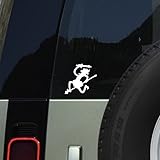 Monkey D Luffy Model Nika Mode Gear 5 Five Silhouette Vinyl Decal Sticker Custom Truck Window Bumper Car Laptop Automotive Wall Gift Tumbler (White)