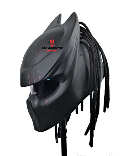 SY15 Custom Predator Motorcycle DOT/ECE Approved Helmet Matt Black (M)