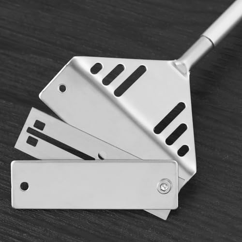 QWORK® 75 cm/29.5 Edelstahl Algenschaber Aquarium Scheibenreiniger mit 10 Klingen, Aquarium Reinigung Zubehör für Einfache Reinigung Schwer Erreichbarer Stellen