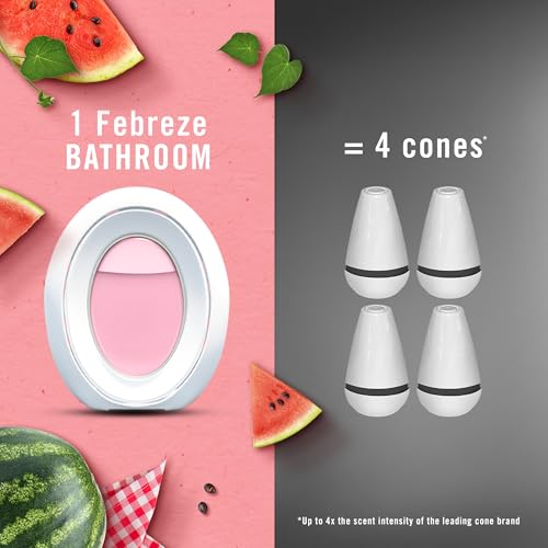 Febreze Bathroom Air Freshener, Odor-Fighting, Plug In Alternative, Air Fresheners for Small Spaces in Home, Bathroom, Kitchen, & Closet, Lilac & Watermelon Scents, 4ct (2 of Each Scent) - image 7