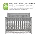 Oxford Baby Bennett 4-in-1 Convertible Crib, Rustic Gray, GreenGuard Gold Certified