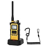 Retevis RB648 Pro Walkie Talkie, IP67 Wasserdicht Funkgerät, 2800 mAh, Intelligentes Audio, Notfallalarm, Professionelles Funkgerät mit großer Reichweite für Baustellen und Fracht (Gelb, 1 Stück)