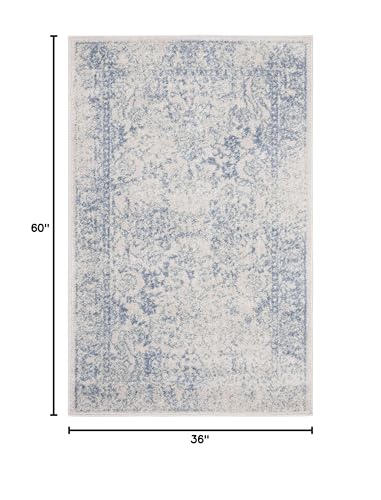 image for SAFAVIEH Area Rug 3x5 - Adirondack Collection - Ivory & Light Blue, Di