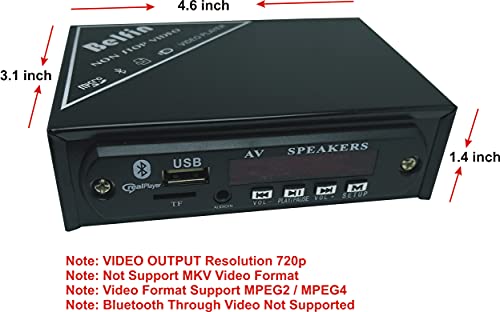 Image of Belfin USB MP5 Stereo Audio Video Player Module with Bluetooth FM USB AUX & Remote