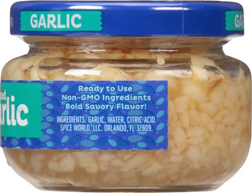 Spice World Chopped Garlic No Preservatives, 4.5 oz - Thumbnail 7