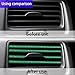 QKWL 20PCS Car Air Conditioning Vent Decorative Strips, Car Accessories, Beautiful And Stylish, Making Your Car Unique And Charming, And Improving The Quality Of The Interior (Plating Green)