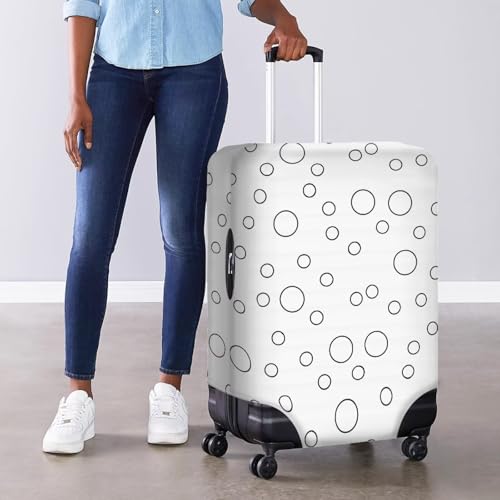Color Your Own Polka Dot Luggage Cover Protector with Zipper Coloring Personalized Arts and Crafts Luggage Covers Gifts for Women Girls4