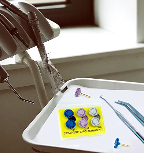 Zrruowin DPD-001 Dental Composite Resin Polishing Disc Polishe Wheels Brush Rubber Disc Kit Spiral Tooth Polisher Diamond System 6Pcs thumb #2