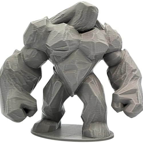 Clay Golem Miniature – Dungeon Boss or Temple Guardian for TTRPGs – Paintable Stone Construct Monster – 3D Printed in Canada