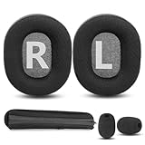 HTINDUSTRY Almohadillas y Diadema de Repuesto para Auriculares Roccat Khan Pro/Khan AIMO 7.1 Almohadillas de Tejido Transpirable/Espuma de Alta Densidad HTINDUSTRY Almohadillas y Diadema de Repuesto para Auriculares Roccat Khan Pro/Khan AIMO 7.1 Almohadillas de Tejido Transpirable/Espuma de Alta Densidad