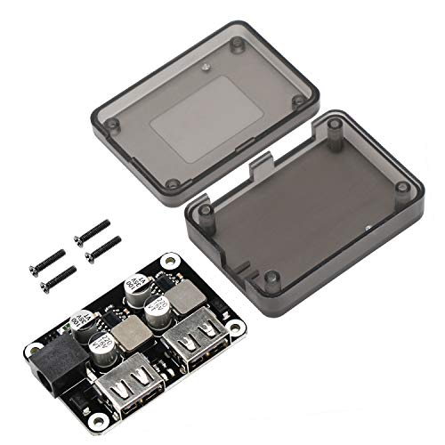 DROK DC to 5V USB Buck Converter, Dual USB Port Fast Charger Board, Auto Power Supply Adapter, 10-32V 12V 24V to 5V 9V Voltage Step Down Regulator, Car Volt Transformer4