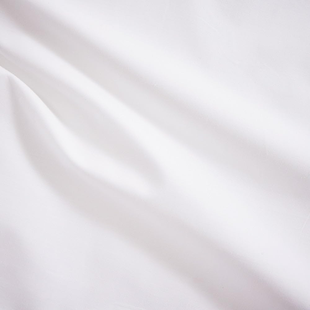 10XDIEZ Juego de sábanas algodón percal 200 Hilos Blanco - Cama 150cm | En algodón, color blanco, tamaño cama 150cm, set de 3 piezas, estilo moderno, para tu dormitorio